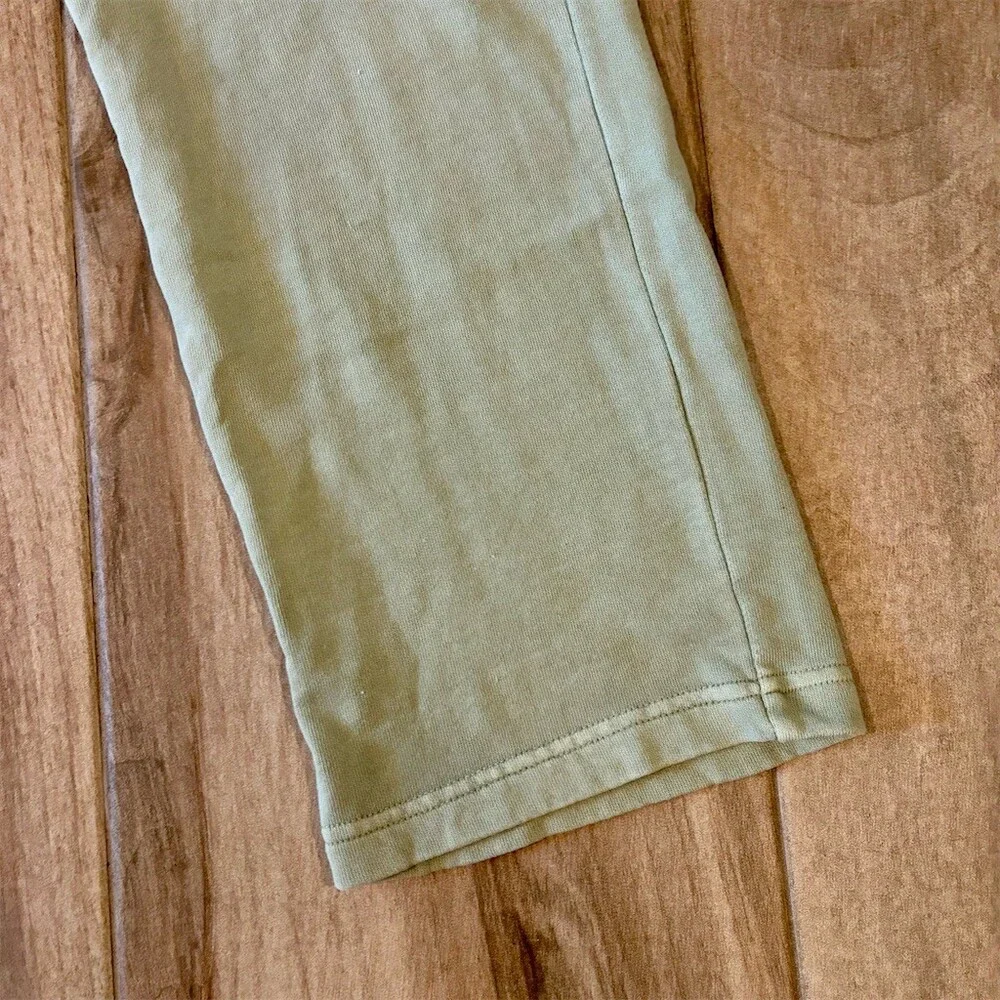 O'Neill Milena Lounge Sweatpants Girls L Sage Green Palm Hibiscus Logo
